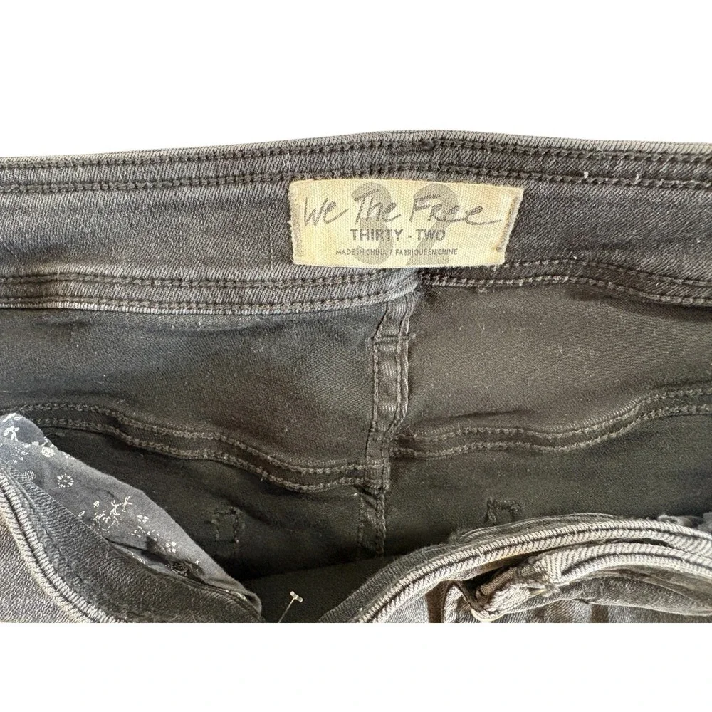 We The Free Bootcut Jeans Womens‎ 32 Black Denim Stretch Dark Wash Everyday Wear